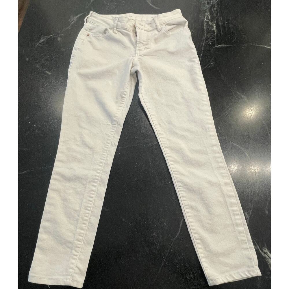 OLD NAVY bright white skinny jean 6